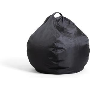 Big Joe Classic Bean Bag Chair, Black Smartmax, Durable Polyester Nylon Blend, 2 feet Teardrop