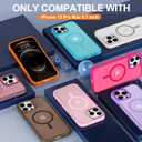 2 x Hython Case for iPhone 12 Pro Max Case Magnetic Translucent Matte Phone Cases 6.7" [Compatible with MagSafe] Thin Slim Fit Shockproof Bumper Hard Protective Cover for Women Men Girls, Grape Purple