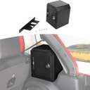 for Jeep JLU Right Side Trunk Safe Box with Security Lock for Jeep Wrangler JLU 2018 up 4DR with Trunk Speaker Black Metal Storage Accessories