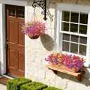 Artificial Fake Flowers Plants for Outdoors, 12 Bundles Multicolor Silk Faux Flower Spring Summer Decoration, UV Resistant No Fade Artificial Outdoor Plant for Home Planter Porch Patio Yard Decor