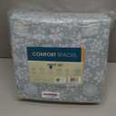 Comfort Spaces Cotton Flannel Sheets Full Size, Ultra Soft Flannel Sheet Set with 12" Elastic Pocket , Novelty Print Warm Flannel Bedding, Blue Snowflakes 4 Piece