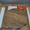 VASAGLE Round Side Table with Lower Shelf, End Table for Small Spaces, 1 pack