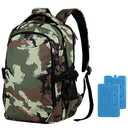 OUTXE Cooler Backpack Insulated 22L Lunch Backpack Cooler Bag Daily Backpacks Work and Travel-Camo