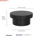 homdiy 5 Pack Kitchen Cabinet Knobs Black Drawer Dresser Knobs Matte Black Zinc for Desk Drawers Cupboard Hardware