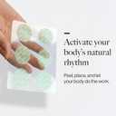 Esker - Lymphatic Drainage Dot Wearable Lymphatic Support Patches with Magnesium, Green Tea & Ginger De-Puffing Body Massage Activation Dots (36 Patches)