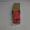 REMTAP Coffee Bags with Valve(50pcs,12oz) Red High Barrier Aluminumed Foil Flat Bottom Standing Coffee Beans Storage Bags,Reusable Heat Sealable Side Zipper Pouches for Home or Store