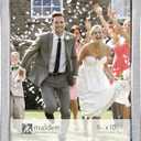 Malden International Designs 8x10 Silver Glitter Metal Picture Frame