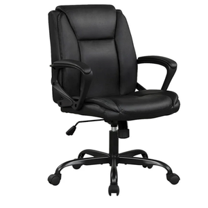 BestOffice Ergonomic Office Chair, Lumbar Support, Adjustable Height with Armrests for Adults(Black)