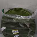 GUEGLSA Indoor Outdoor Round Chair Cushions 15 inch, Waterproof Bistro Seat Cushion with Ties Non Slip Circle Stool Chair Pads Set of 2, Green