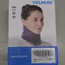 VELPEAU Neck Brace for Neck Pain and Support - Soft Cervical Collar for Sleeping in Bed, Snoozing, Sleeping Upright, Anti-Snoring, Sleep Apnea for Women & Men (Blue, Comfort Version, Medium: 11.5-14"/3)