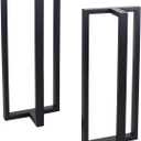 MBQQ Furniture Legs 35 Height 15 Wide Rustic Decory T Shape Table Legs,Heavy Duty Metal Desk Legs,Dining Table Legs,Industrial Modern, DIY Iron Bench Legs