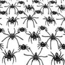 VOVEA Realistic Halloween Plastic Spiders 120 PCS, 3 Sizes Fake Spiders Black Halloween Spider Prank Props for Halloween Party Decorations Favors, Halloween Treat Goodie Bags Fillers