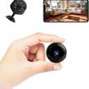 2K Mini WiFi Camera - Indoor Security Camera with Video Live Feed, Motion Detection Night Vision, No SD Card Included, Baby/Pet Monitor A9 (A9)