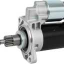 SCITOO Starter Motor 17416 for Volkswagen for Beetle 2.0L 1998 for Corrado 1.8L 1992 for Passat 2.0L 1992-1996 12V 1.1kW CCW 10-Tooth Pinion PMGR