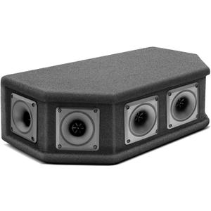 Pyle-Pro 6 Way DJ Speaker System, 300 Watt Peak Power, 150 RMS, Six 2.5 Inch Piezo Horn Tweeters, 8 Ohm Impedance, Full Range Audio Reproduction, Black Carpeted Finish
