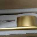 Battery Operated Modern Wall Sconces,Dimmable Wireless Wall Light Set of Two with Remote Control,3 Color Temperatures,Rechargeable LED Wall Sconce for Bedroom,Living Room,Hallway,23.6 Inch, Gold
