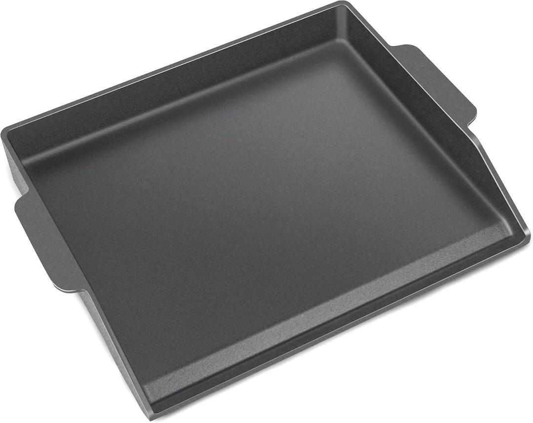Cast Iron Griddle for Gas Grill Stove Top Plate Universal Flat Griddle Insert Stovetop Skillet Charcoal Electric Range Oven Large Cooking Pan Replacement Outdoor Camp Camping Part 23" x 16"