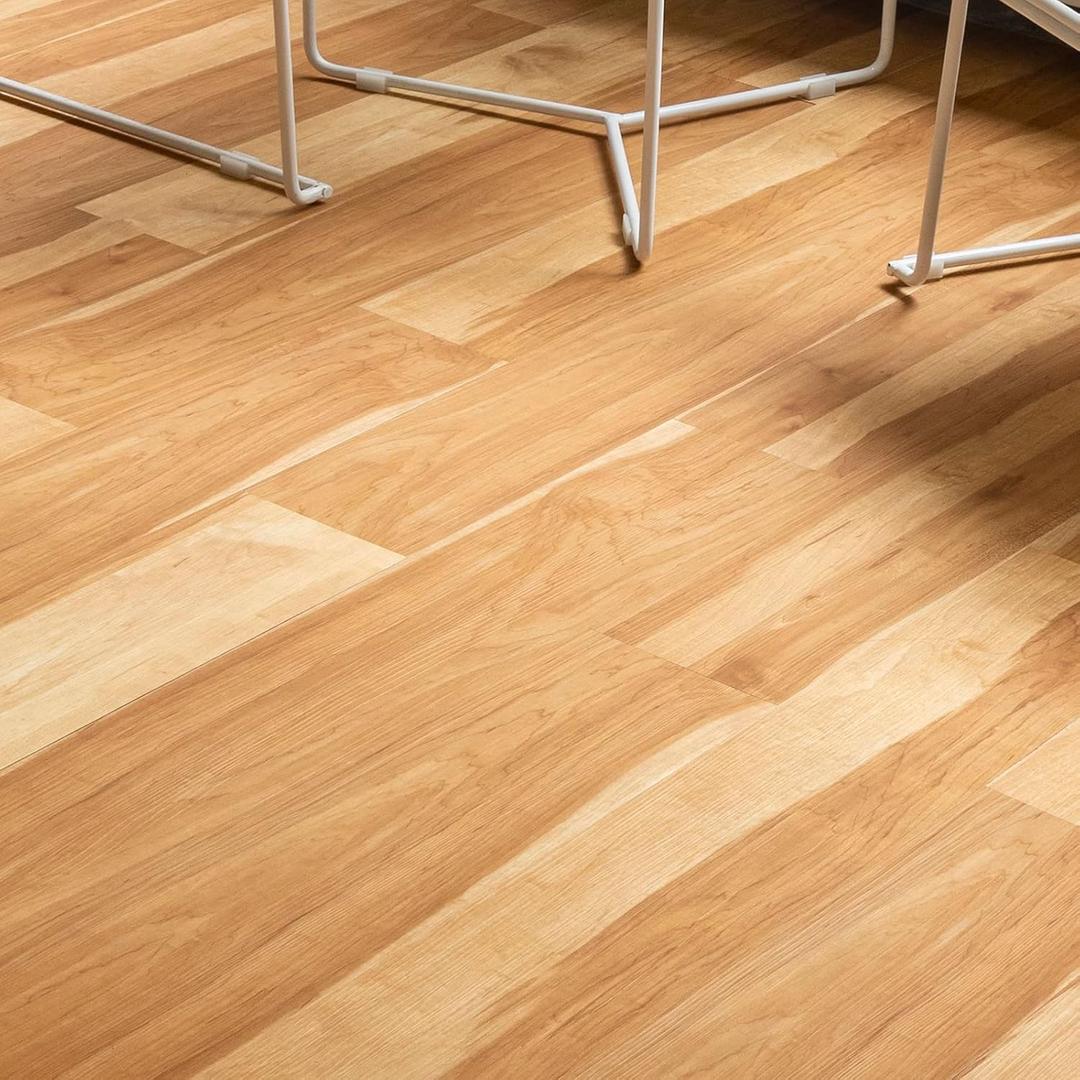 Vinyl Flooring - Lino Flooring with Maple Oak,Peel and Stick Floor Tiles,Self Adhesive Floor,2.0mm 18pcs Waterproof,for Kitchen Bathroom (27 Sq.Ft,Maple Oak)