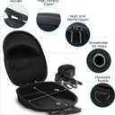 MOSLA Hat Case for Baseball Caps,Hat Carrier Travel Case Ball Cap Carrier Hat Box Organizer Carry On Hat Bag Backpack with Adjustable Shoulder Strap