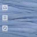 Cheesecloth Table Runner Dusty Blue Gauze Rustic Cheese Cloth Table Runners 120 Inch 10 FT for Wedding Baby Bridal Shower Birthday Party Sheer Spring Home Boho Decorations