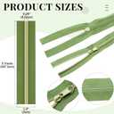 Solsew 12 Pcs 60 Yards Colourful Zippers for Sewing #5 Nylon Contrasting Colors Assorted Zipper by the Yard with 120 Sliders for Women Men DIY Tailor Bag Garment Crafts Supplies (Morandi Color)