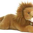 Aurora Realistic Miyoni Lion Stuffed Animal - Lifelike Details Make a Cherished Companion - Perfect for Decorating Bedrooms or Classrooms - Brown 16.5 Inches