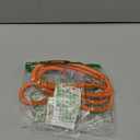 Indoor Outdoor Extension Cord Weatherproof with Lighted End, UL Listed, 12 Gauge 6FT Orange 3 Prong Heavy Duty, 12/3 SJTW 15A Power Cord for Outdoor Lights, Lawn