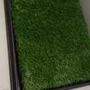 Artificial Grass Puppy Pee Pad for Dogs and Small Pets - 20x25 Reusable 4-Layer Training Potty Pad with Tray - Dog House and Pet Supplies by PETMAKER (Medium)