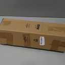 Double Curtain Rod, 1 Inch Black Dual Curtain Rods for Windows 48 to 84 Inch, Decorative Adjustable Heavy Duty Telescopic Spliced Window Treatment Rods Set for Bedroom Living Room Farmhouse (36"-88")