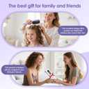 2 x Curl Defining Brush  Curly Hair Brush for Wet or Dry Use  Detangles Knots, Reduces Frizz  Styling Tool for All Hair Types, Unisex(Purple)