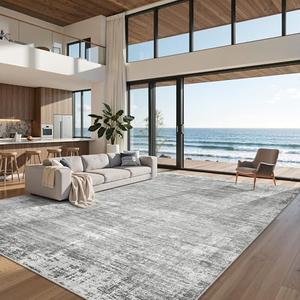 zesthome 9x6 Area Rugs for Living Room, Non-Slip Backing Washable Rug, Modern Abstract Area Rug, Stain Resistant Rugs for Bedroom, Ultra-Thin Large Area Rugs, Area Rug 9x6