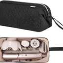 KarSyon Shark Flex Style Case for Dyson Airwrap Hair Dryer Brush Revlon Hair Tools Travel Bag Carrying Case Flat Curling Iron Organizer (Black)