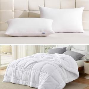 Bedsure One Twin Duvet Insert,and 2 pk Standard Pillows