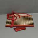 Reallnaive 1 Pc Valentine's Large Bamboo Empty Gifts Basket with Handles 12 Inch Woven Empty Basket to Fill with Ribbon Bow Bag for Wedding Baby Shower Birthday Business Gift Wrapping (Oval)