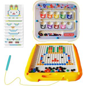 JAZOXDMR Magnetic Color and Number Maze, 2 in 1 Montessori Toys, Magnetic Drawing Board, Color Sorting Learning Counting Puzzle Board, LearningToddler Travel Toys for Kids Boys Girls Preschooler