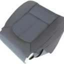 GXARTS Driver Side Bottom Replacement Cloth Seat Cover and Bottom Foam Cushion Pad Compatible with Ford F150 2011 2012 2013 2014 Steel Gray #MS US or CS