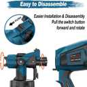 Paint Sprayer Tool 1000W High Power Electric Spray Paint Gun Easy to Clean for Furniture Cabinets House Painting