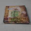 DuoBaorom Red Brown Flower Canvas Wall Art Dandelion Tulip Poppy Picture Burdeny 12x12inchx3pcs