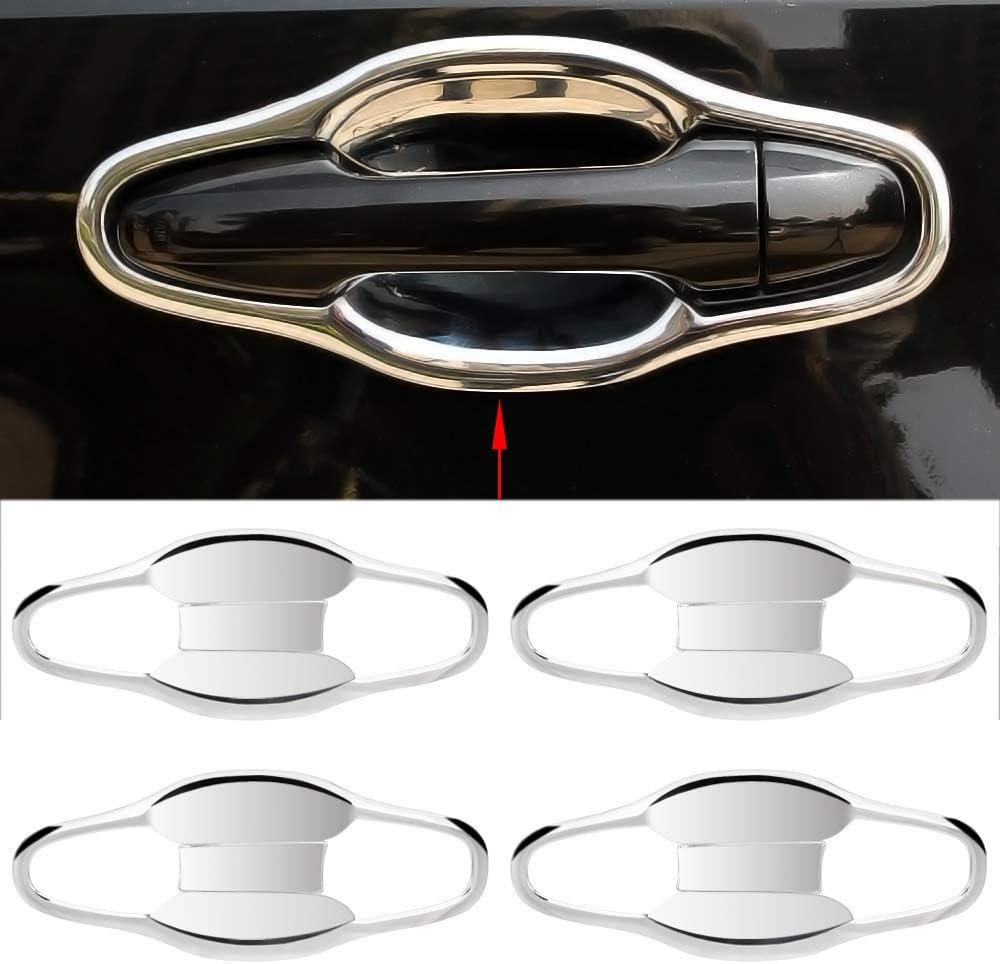 Senzeal ABS Chrome Exterior Door Handle Bowl Cover Trim for Toyota Highlander 2014 2015 2016 2017 2018 2019