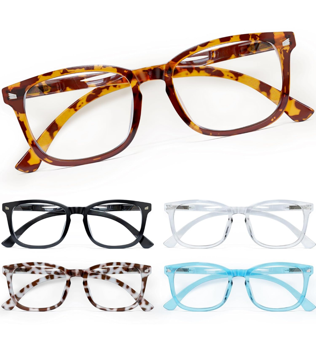 CCVOO Reading Glasses for Women/Men, Eyeglasses, Blue Light Readers for Women/Men, Computer Eye Glasses, Cheaters