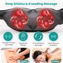 Nekteck Shiatsu Neck Massager with Heat for Pain Relief, NOT Cordless