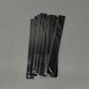 ABBECIAO 3/4" x 7" x 0.05" Anodized Aluminum Engravable Bracelet Blanks Metal Engraving Blanks for DIY Cuff Bracelet Making Jewelry Crafts Supplies (Pack of 12) Black