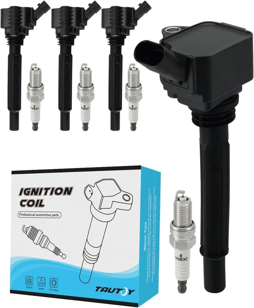 Set of 4 UF673 Ignition Coil Pack & Iridium Spark Plugs (1.4L L4) For Fiat 500 2012-2017,For Dodge Dart 2013-2016,Replace # C1828 68081914AC 68081914AB 68081914AA UF-673 Set of 4 UF673 Ignition Coil Pack & Iridium Spark Plugs (1.4L L4) For Fiat 500 2012-2017,For Dodge Dart 2013-2016,Replace # C1828 68081914AC 68081914AB 68081914AA UF-673