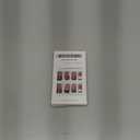 French Tip Heart Press on Nails Medium Square Translucent Black Love Fake Nail Full Cover Glossy False Nails Handmade Valentines Stick on Nail Artificial Fingernails for Women Festival Manicure