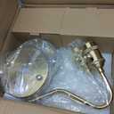 Vintage Battery Operated Wall Sconce Set of 2, Wireless Wall Sconces with Amber Glass Lampshade,Rechargeable Wall Lights with Remote Control for Bedroom, Living Room