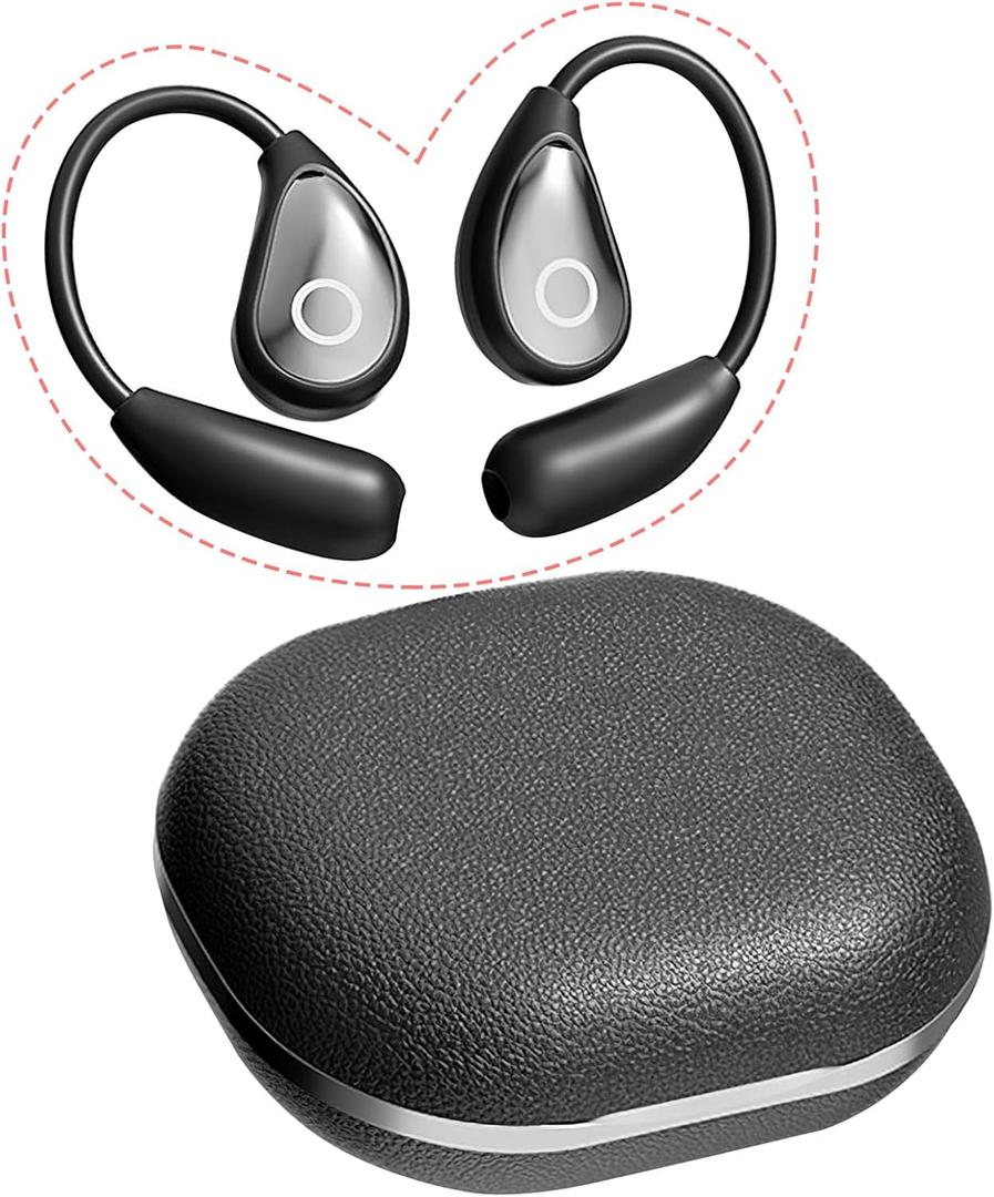 Open Ear Earbuds Wireless Bluetooth 5.4, Open Ear Headphones, Over Ear Earbuds, Sport Headphones for Workout Running, HiFi Stereo, Extra Long Battery Life(Black)