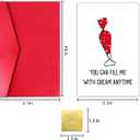 2 x Rude Valentines Day Card for Husband, Funny Card for Men, Boyfriend (#46)