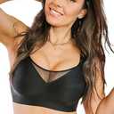 Women Seamless Mulberry Silk Bras Comfort Fit Wireless Sleep Brasieres Pure Silk Sports Fitness Bra Crop Top Underwear XL