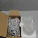 2 Pack Bath Vanity Light Fixture, Modern Indoor Wall Scone Lighting White Linen Frosted Glass Shades with Brush Nickle Finish Wall Lamp for Bathroom Kitchen Entryway Bedside