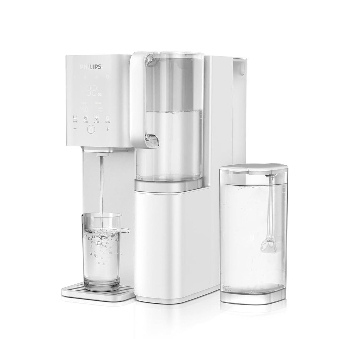 Philips Reverse Osmosis Water Filter Countertop, 6 Stage RO System Water Filtration Purifier with Aquaporin Inside Remineralization and 2 Portable Pitchers, NSF/ANSI 372 Certified, Reduce TDS Lead